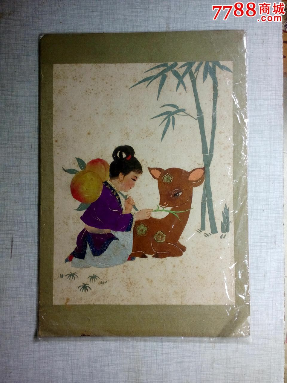 人物布贴画