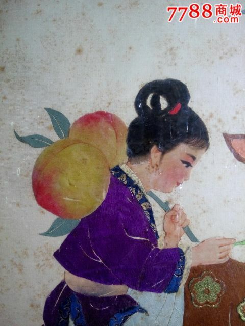 人物布贴画