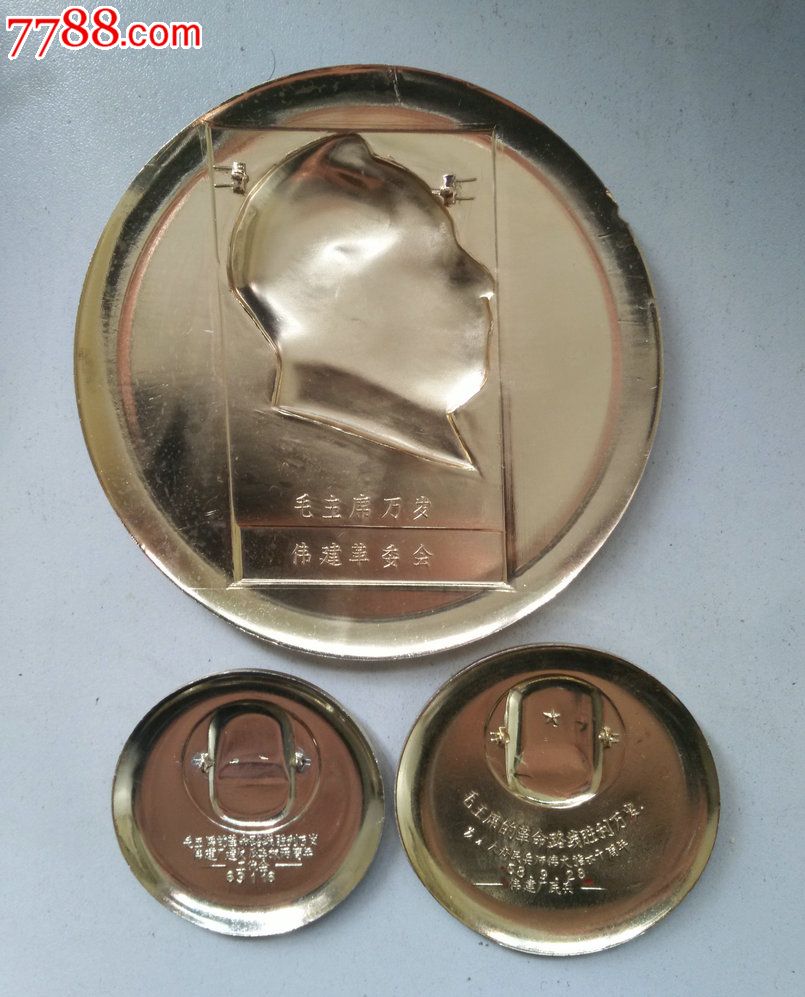 对*动派*反有理(建伟厂系列)_毛主席像章_武汉