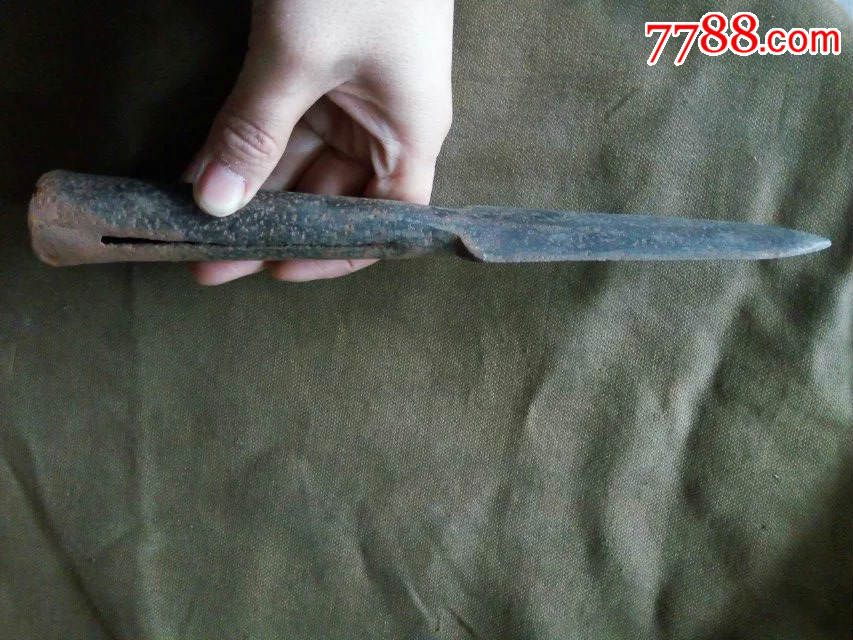 抗战时期红樱枪头,老兵器,抗战遗留