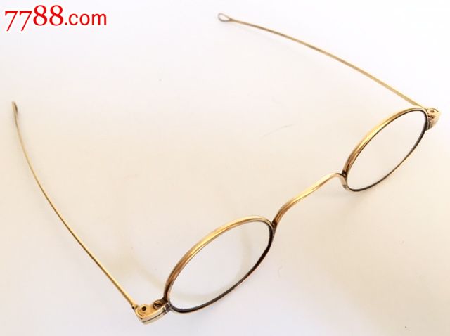 欧洲古玩/古董眼镜/纯金眼镜/清代/眼镜