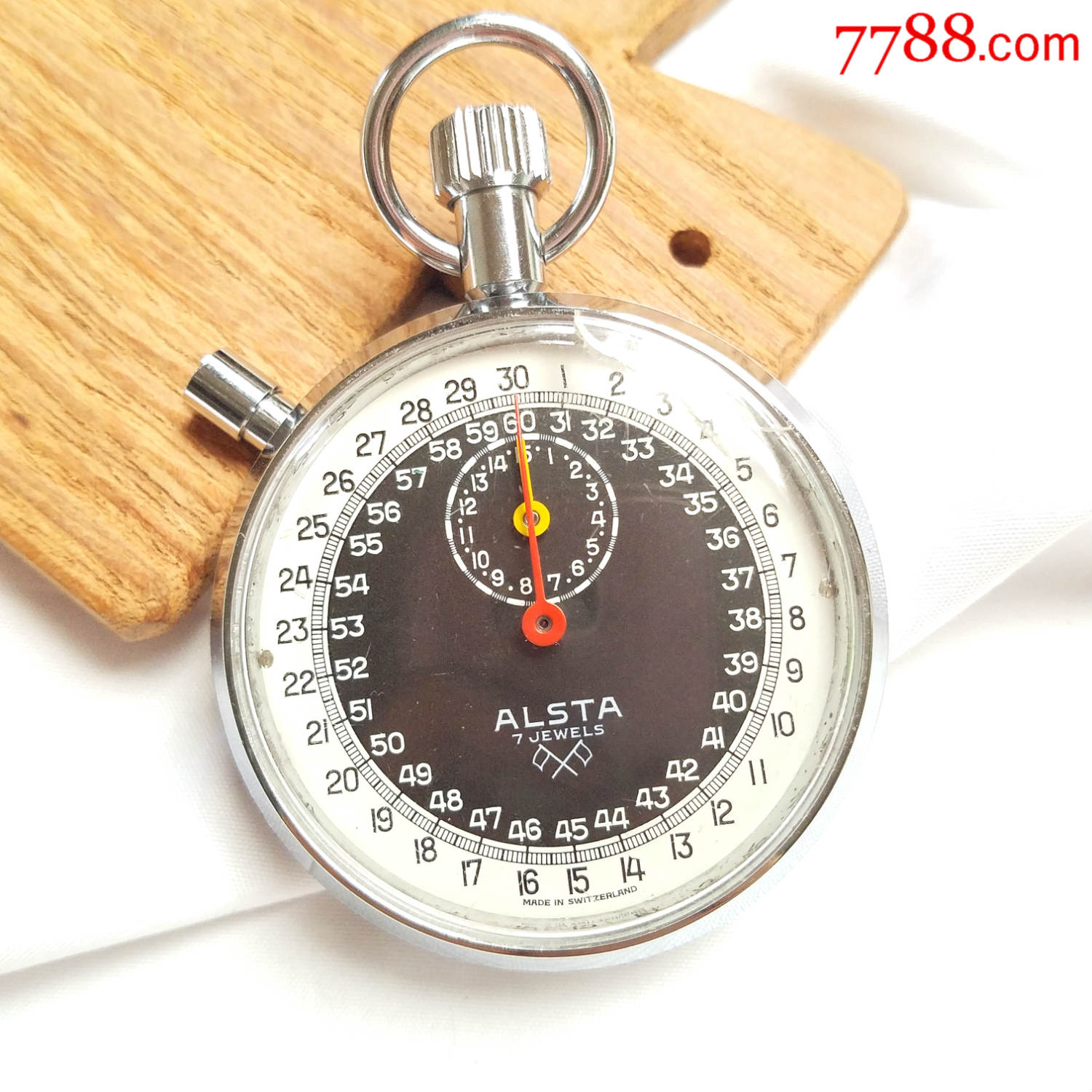 【专业36000高频快摆!】瑞士-alsta--快速归位-手动机械计时-秒表码表