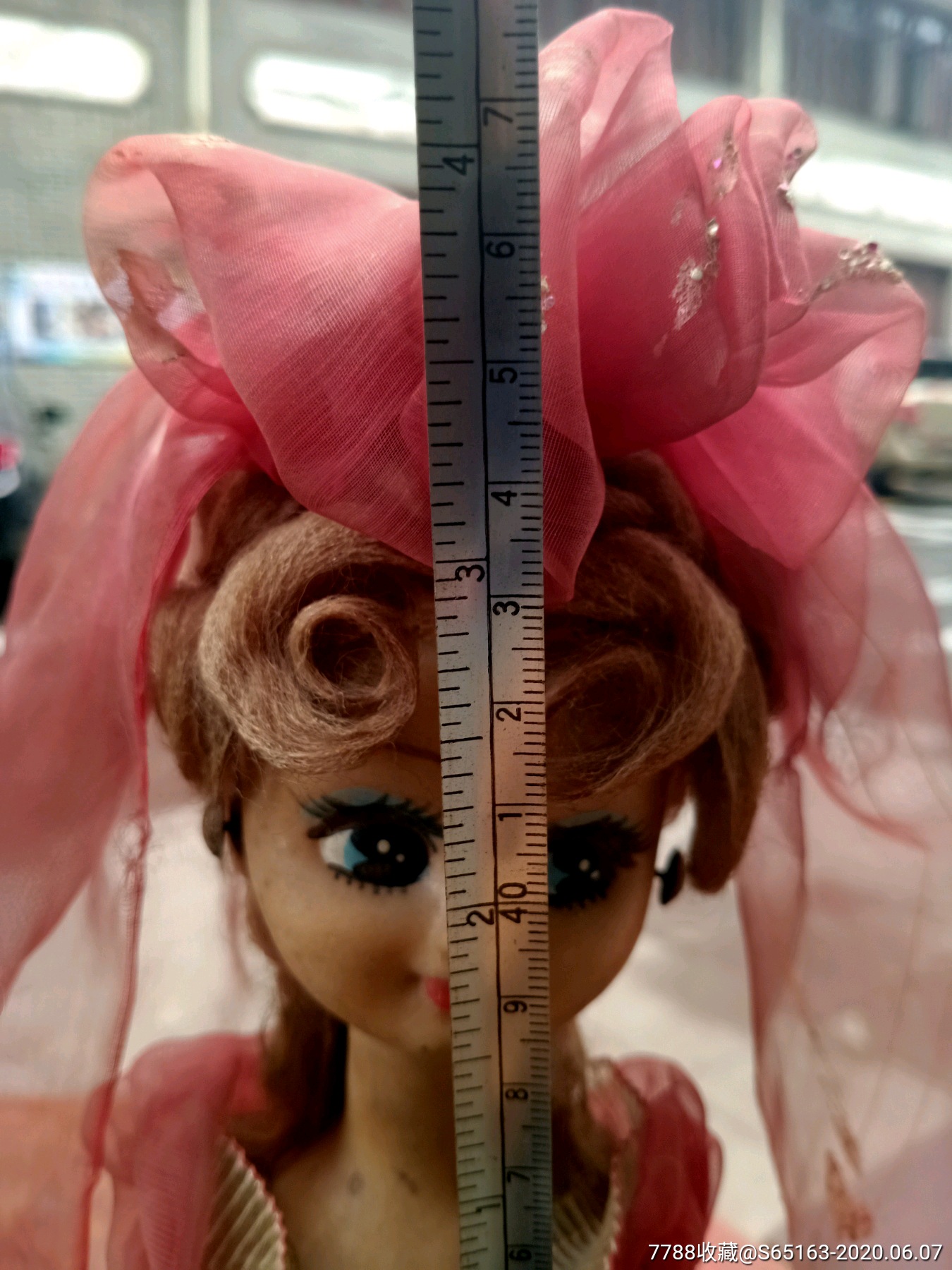 早年胶皮新娘娃娃,高47厘米
