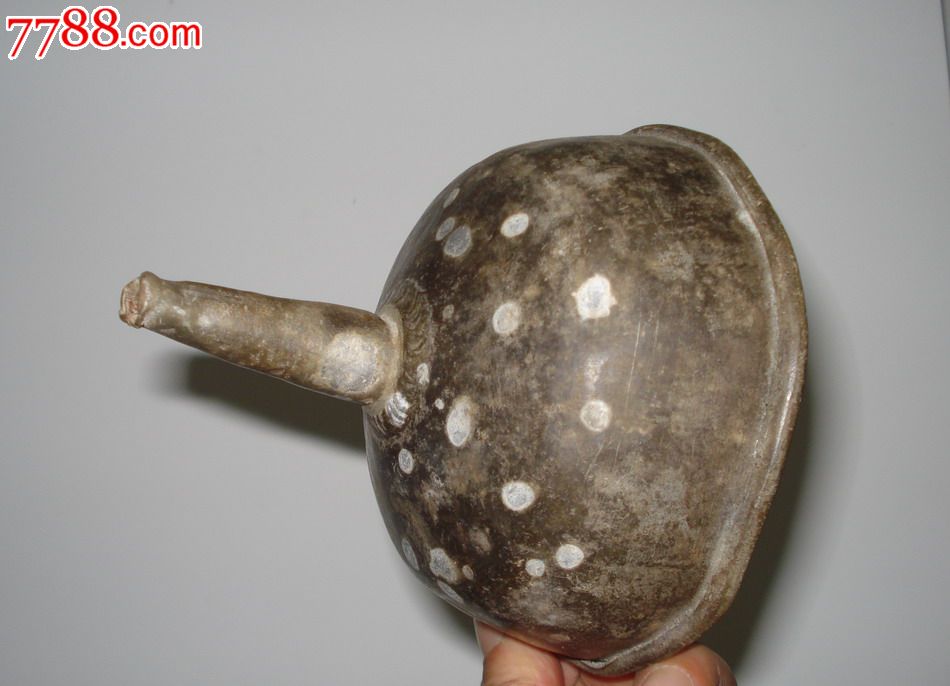 老锡器酒斗一只