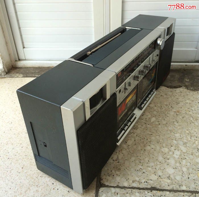 三洋牌mw12k收录机双卡录音机手提收录机