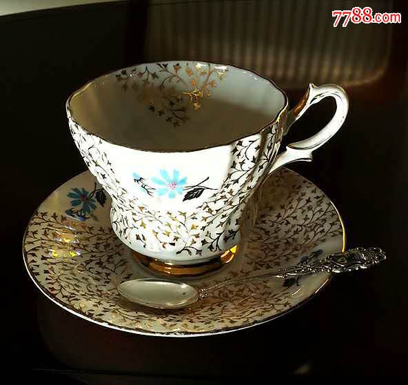老货:英国queenanne安妮女王骨瓷下午茶杯碟一套