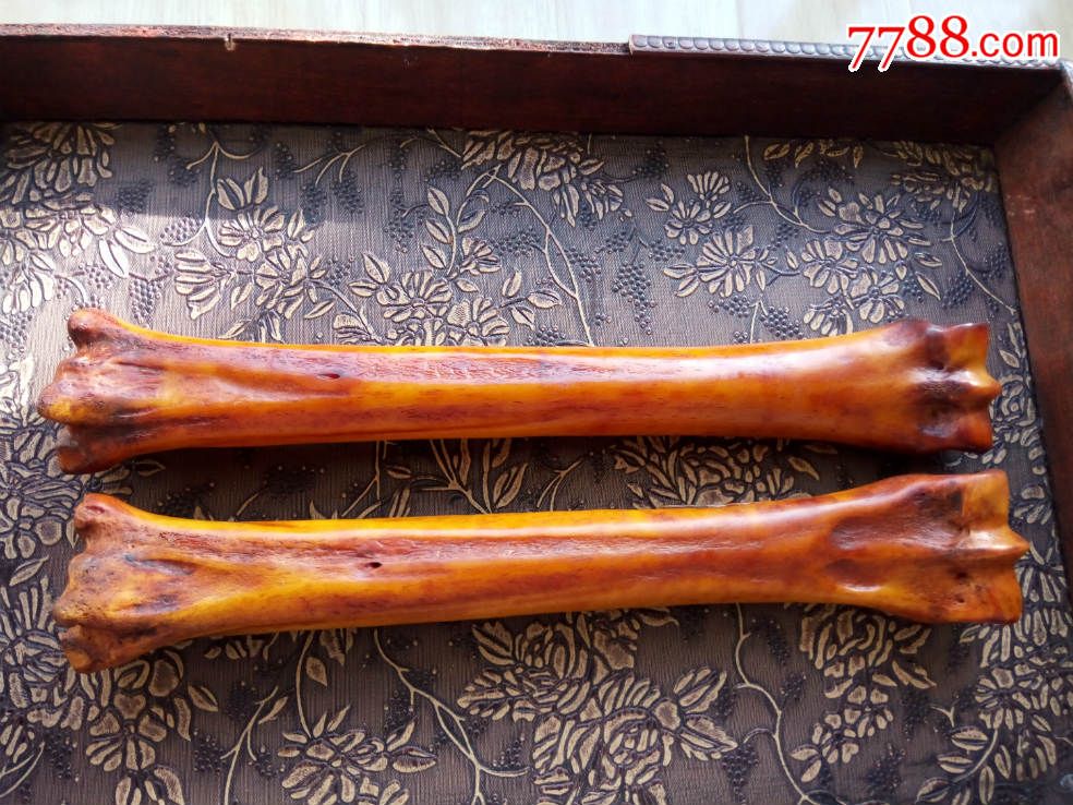 鸵鸟腿骨镇尺一对180包快递