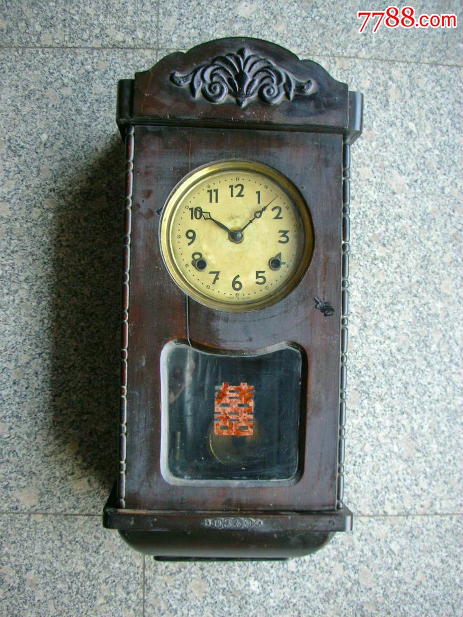 民国双马牌挂钟