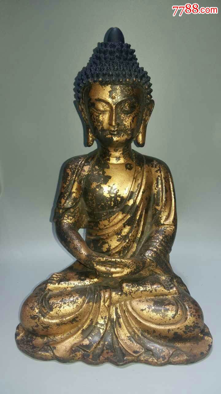 清代铜鎏金佛-se36821083-铜像/铜佛像-零售-7788收藏__中国收藏热线