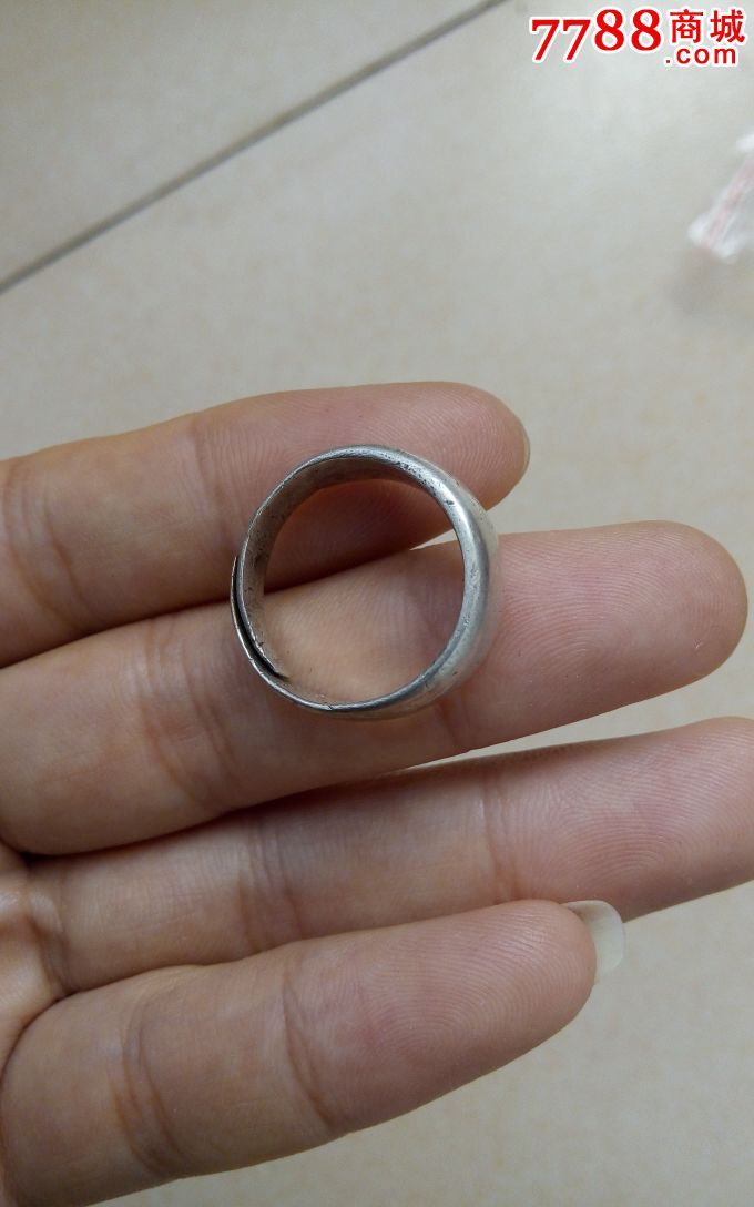 特价银戒指民国素面银戒指老银器首饰戒指旧银器老戒指买一赠一-se370