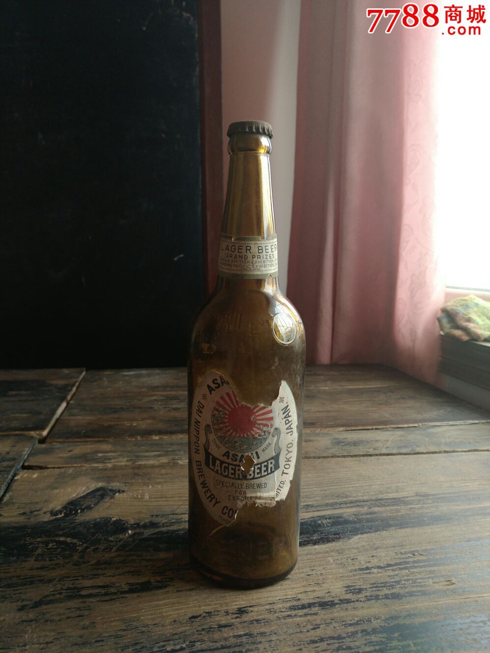 大日本麦酒株式会社太阳牌黄啤酒瓶带商标